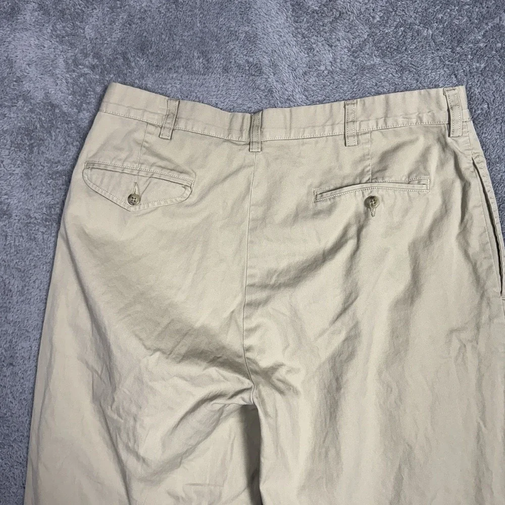 Vintage Polo Ralph Lauren Hammond Pant Mens 34x29 Trouser Pleated Cuffed Chino